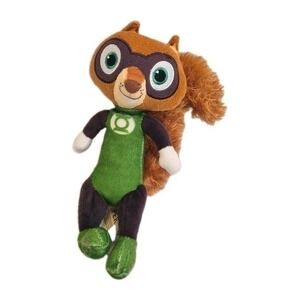 DC League of Super Pets,  Chip the Green Lantern Squirrel,  9" Plush Stuffed Toy
